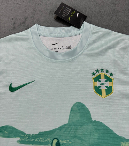 Brazil (Christ The Redeemer) Green Football Shirt